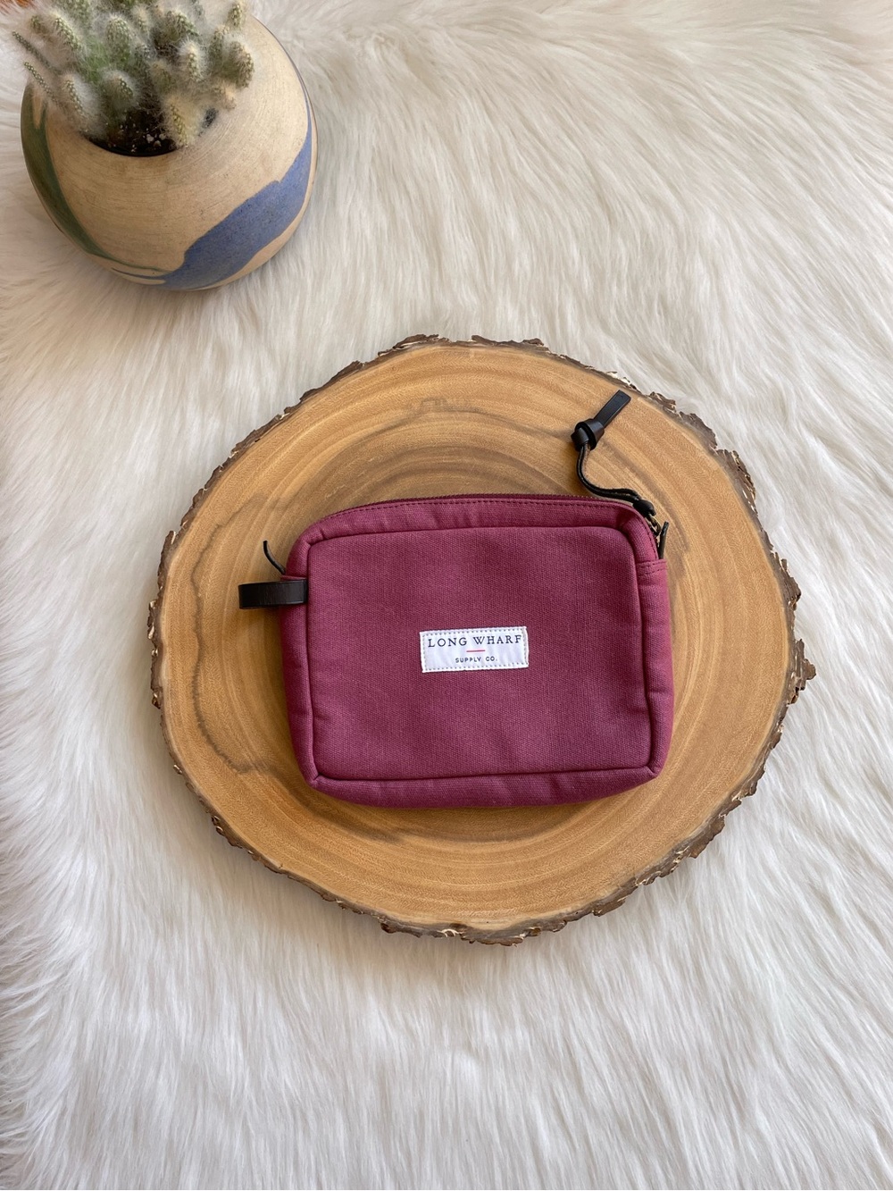 Long Wharf Supply zippered canvas pouch